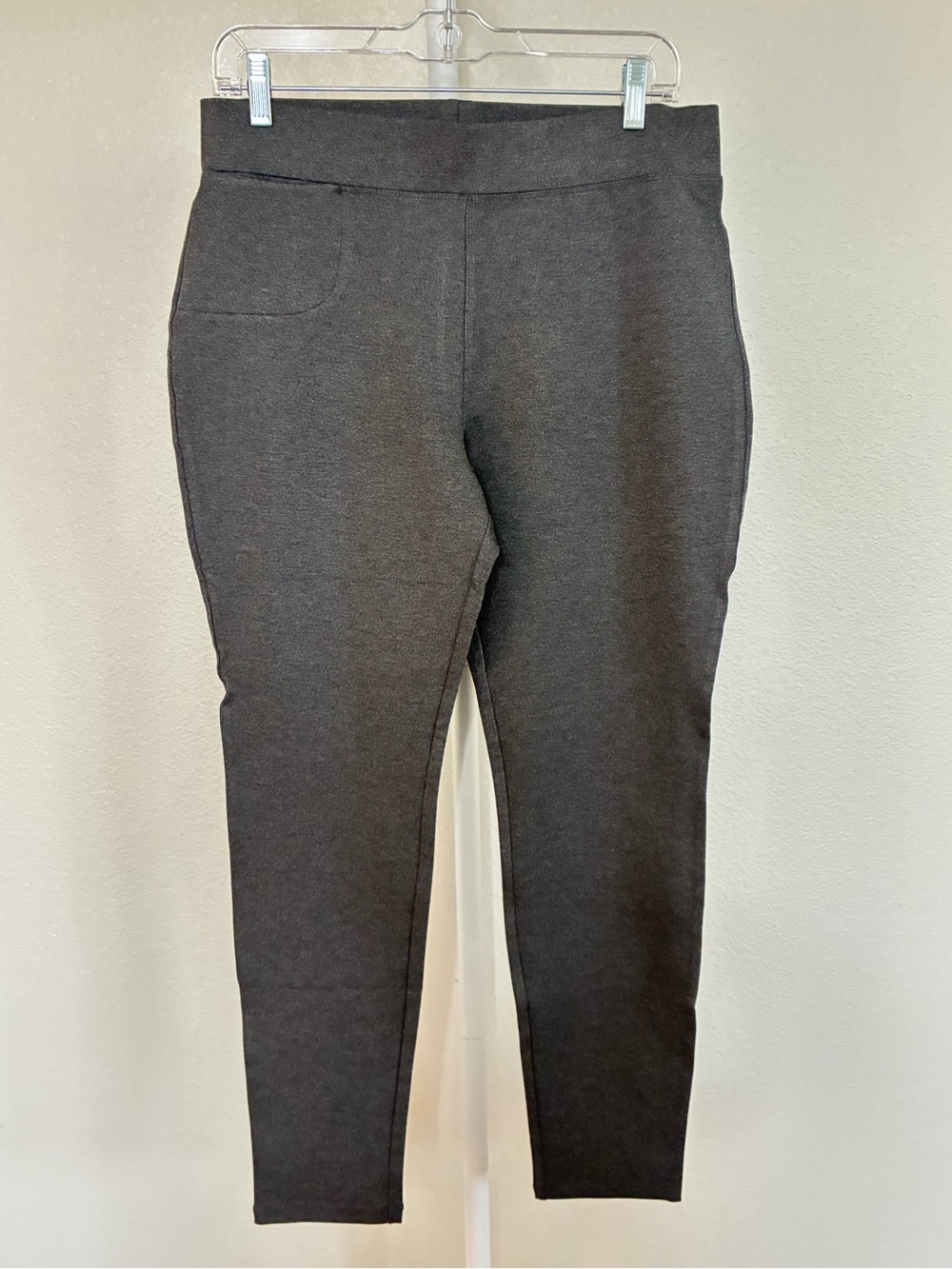 Quince Charcoal Gray Ponte Leggings Large